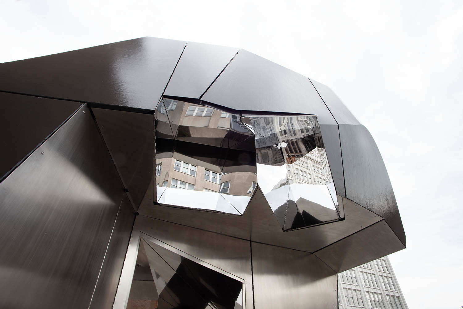 View Finder sculpture by Chandler Ahrens at 21c Museum Hotel St. Louis